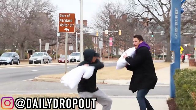 Pillow Fights With Strangers Prank! 😂🛌 | Hilarious Public Reaction!