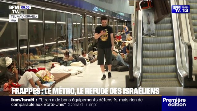 C'est le lieu le plus sûr : à Tel-Aviv, les habitants se réfugient dans le métro pour fuir les frappes iraniennes