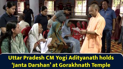 Uttar Pradesh CM Yogi Adityanath holds ‘Janta Darshan’ at Gorakhnath Temple