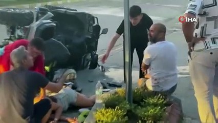 Antalya’da ATV takla attı: 1’i ağır 2 yaralı