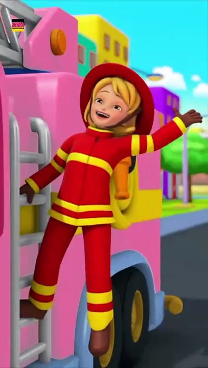 Räder am Feuerwehrauto fur Kinder