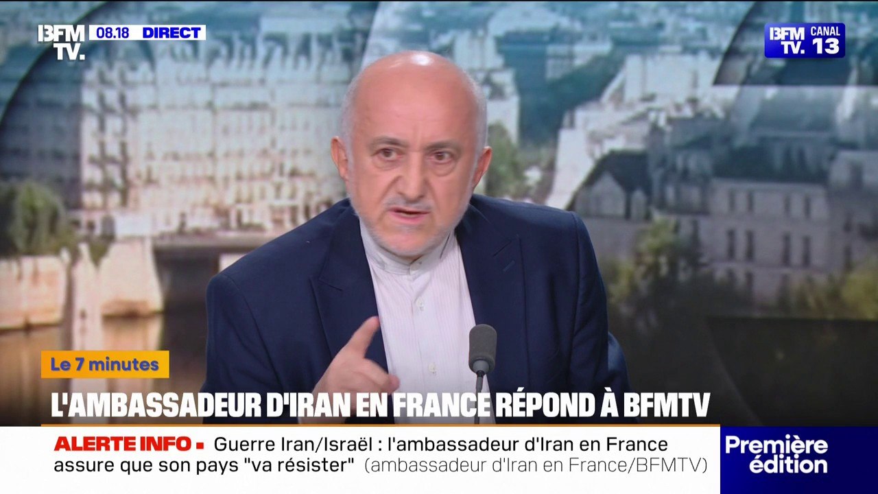 Conflit Israël-Iran: "Nous sommes toujours autour de la table des négociations", assure l'ambassadeur d'Iran en France