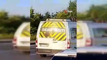 Başakşehir'de ters yönde giden araçlar trafiği tehlikeye attı!