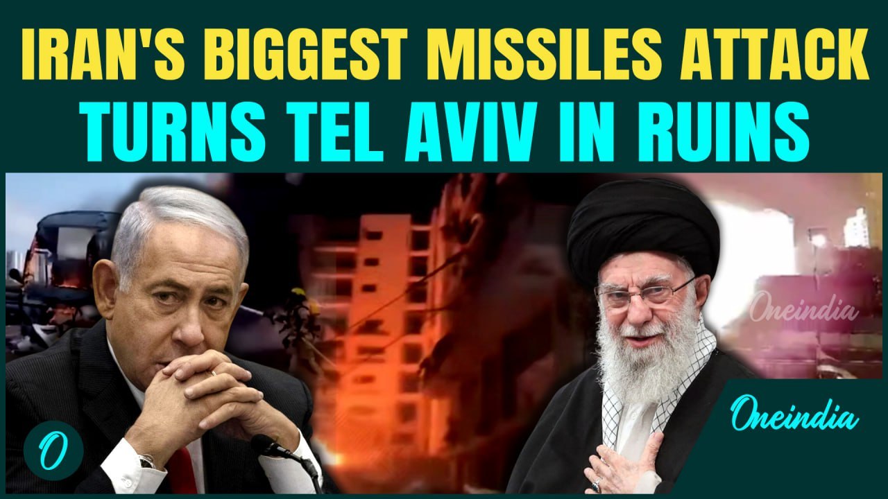 Tel Aviv BURNING: Iran POUNDS Tel Aviv With Massive Missile Storm |  Locals Run As Missiles RAIN