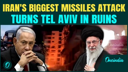 Tel Aviv BURNING: Iran POUNDS Tel Aviv With Massive Missile Storm |  Locals Run As Missiles RAIN