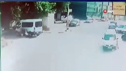 Kuryeye tekme tokat saldırı