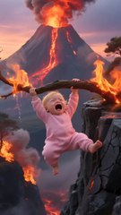 Panda Rescued The Baby From Death With The Help Of An Eagle