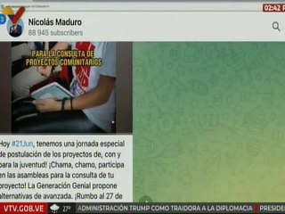 Pdte. Maduro: Tenemos una jornada especial de postulación de proyectos con y para la juventud