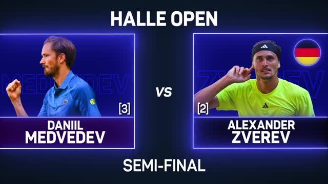 Medvedev beats Zverev to reach Halle final