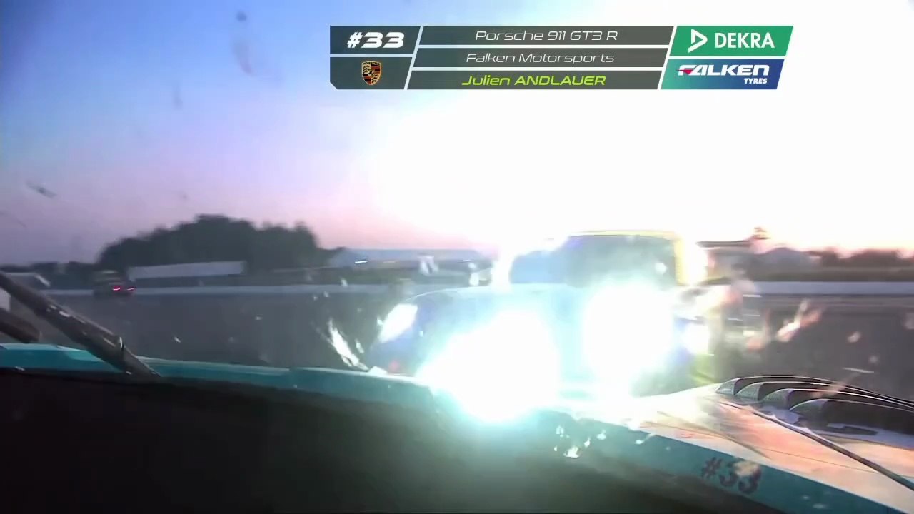 24H Nurburgring 2025 Race Andlauer Crash Car Stopped Onboard