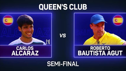 Alcaraz comfortably through to Queen's final