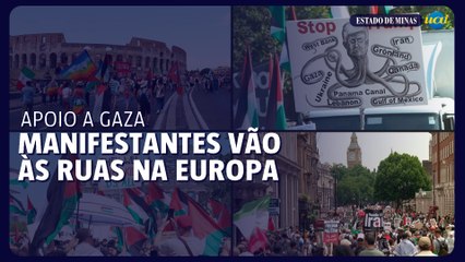 Milhares de manifestantes vão às ruas na Europa em apoio a Gaza