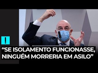“Se isolamento funcionasse, ninguém morreria em asilo”, diz Osmar Terra na CPI