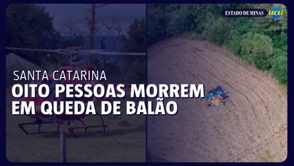 Oito pessoas morrem em queda de balão em Santa Catarina