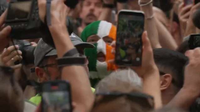 Huge crowds of Kneecap supporters rally outside court as Mo Chara appears on terrorism charge