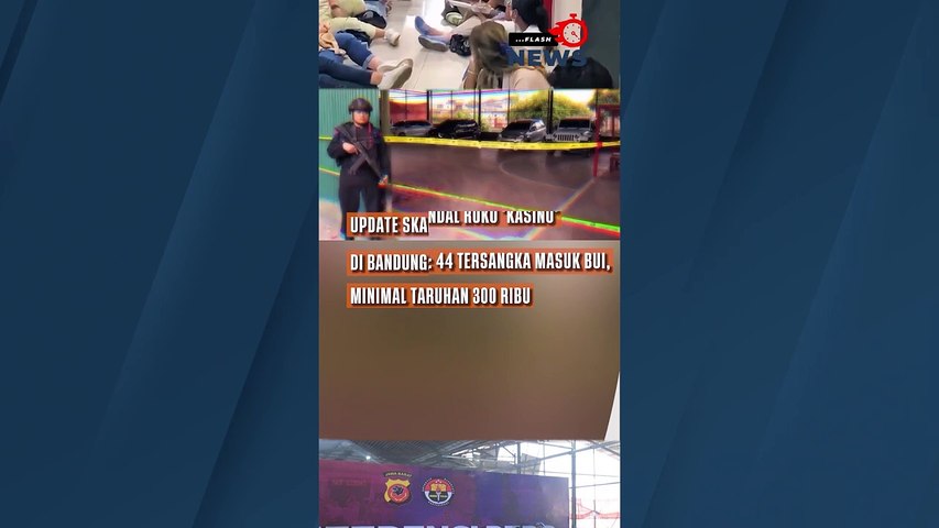 Update Skandal Ruko ‘Kasino’ di Bandung 44 Tersangka Masuk Bui, Minimal Taruhan 300 Ribu