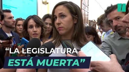 Ione Belarra da por muerta la legislatura y arremete contra Sánchez