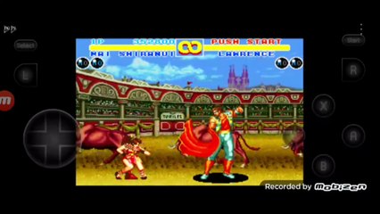 Fatal Fury 2 Mai Shiranui vs Laurence Blood fala de vitória da Mai Shiranui em português