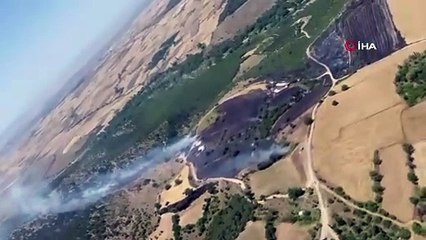Kepsut’ta Orman Yangını! Havadan Müdahale Sürüyor!