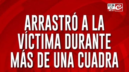 Tremendo: la chocó, la mató y la arrastró por más de una cuadra