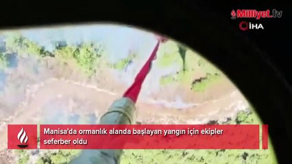 Ekipler orman yangını için seferber oldu