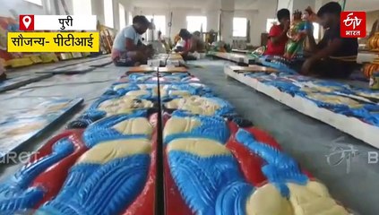 पुरी में भगवान जगन्नाथ की रथ यात्रा की तैयारियां जोरों पर, कारीगर तीन भव्य रथों को अंतिम रूप देने में जुटे