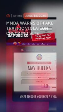 MMDA warns against phishing site posing as ‘May Huli Ka’ NCAP offense-checker