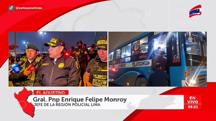 PNP despliega más de 10 mil efectivos en Lima por paro de transportistas