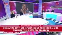 El regreso de Denise Dumas a la TV fue cancelado sobre la hora