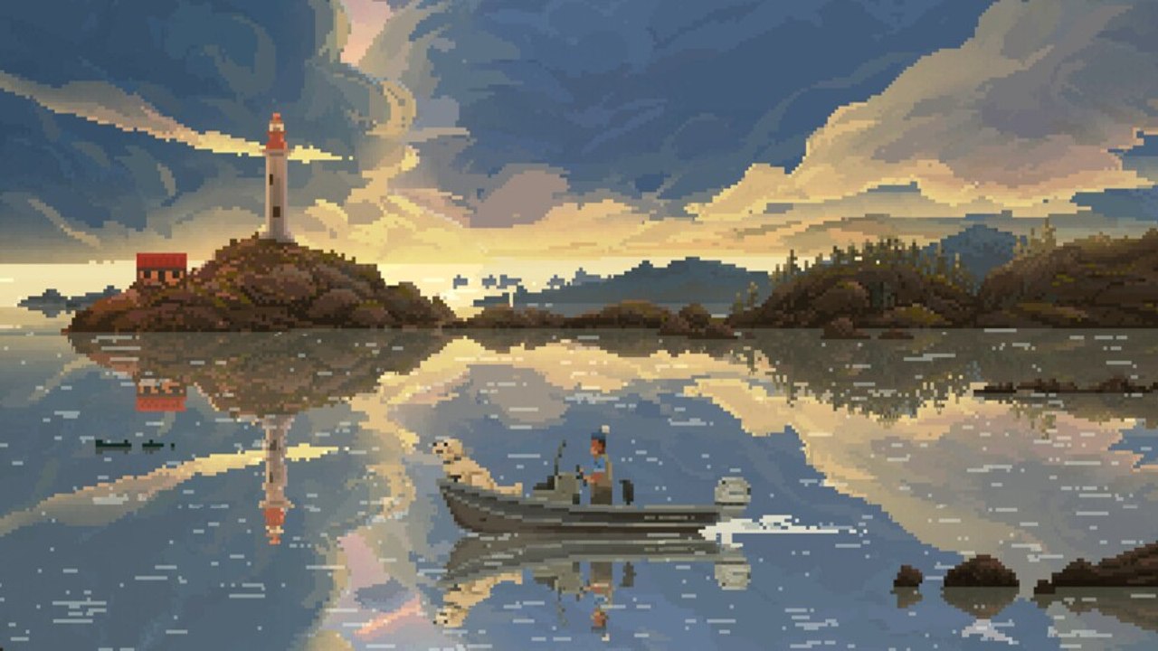 Fantastische 2D-Pixelgrafik: In Cast n Chill werft ihr eure Angel in wunderschönen Landschaften aus