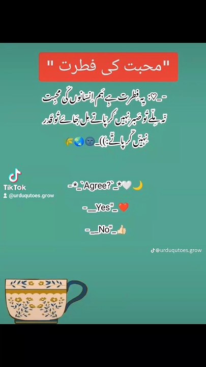 محبت کی فطرت - دل لگ جائے تو صبر نہیں ہوتا 💔🌍