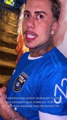 MC Daniel revela que fez tatuagem inspirada em Neymar, mas palavra foi escrita errada