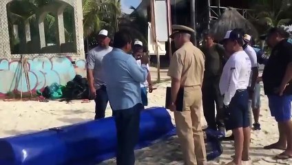 SEMAR intensifica acciones ante arribo atípico de sargazo en el Caribe Mexicano