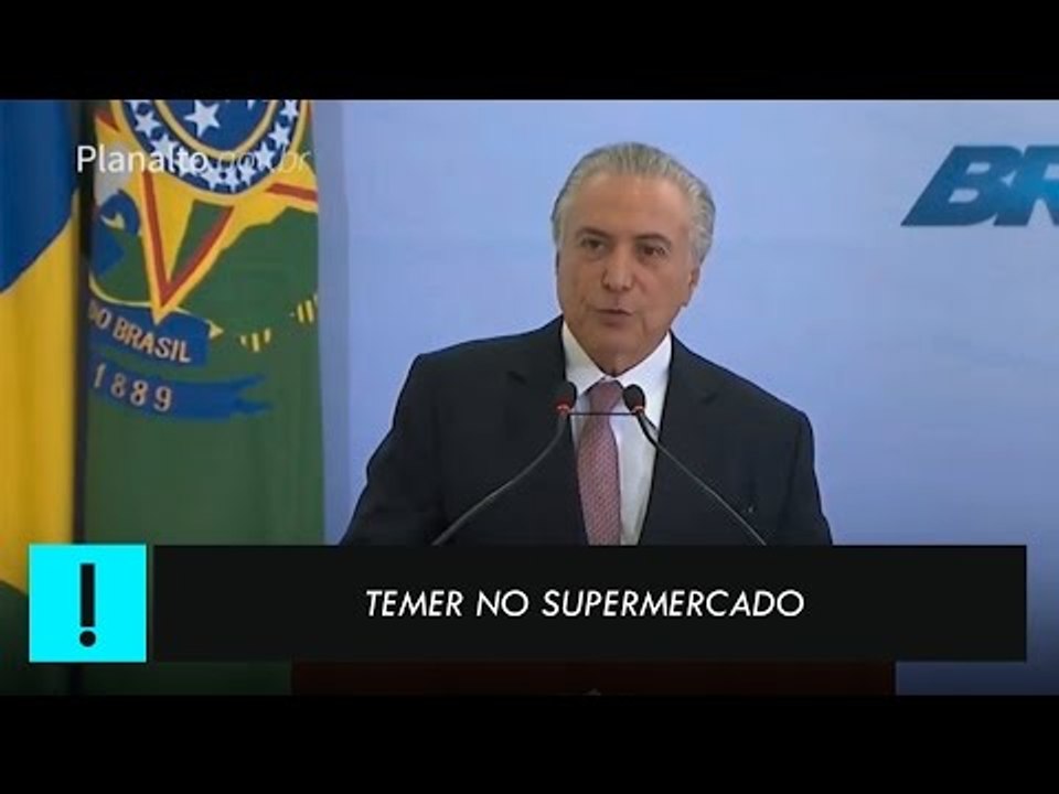 Temer no supermercado