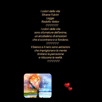 I colori della vita Silvana Fulcini Legge Rodolfo Vettor ♡♡♡♡♡♡Creative video annare53 ♥️