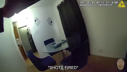 ‘Good shot, though’: Suspect compliments officer after he is gunned down