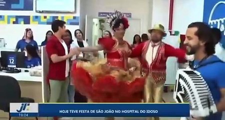Hoje teve festa de São João no Hospital do Idoso