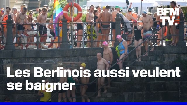 Berlin: des manifestants plongent dans la Sprée pour s'opposer à l'interdiction de la baignade