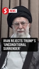 Iran's supreme leader rejects Trump's call for 'unconditional surrender'