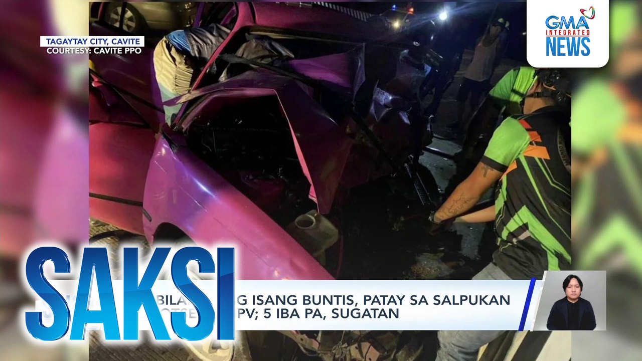 3 kabilang ang isang buntis, patay sa salpukan ng kotse at MPV; 5 iba pa, sugatan | Saksi