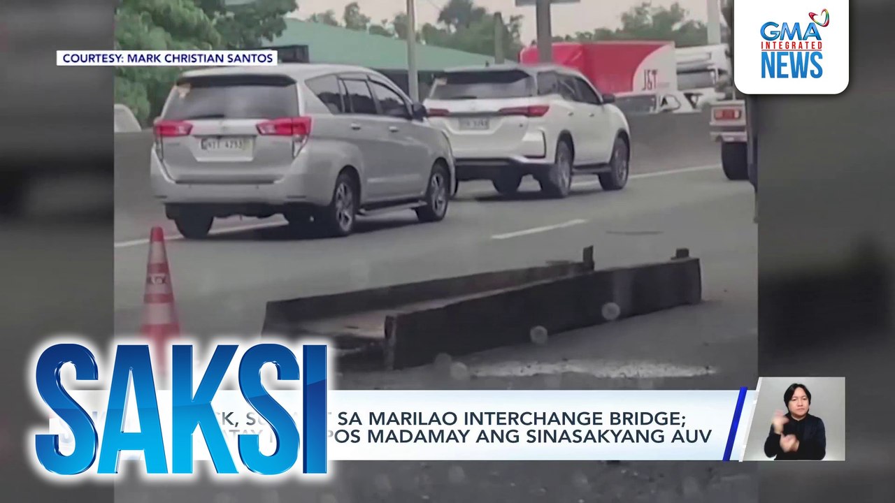 Truck, sumabit sa Marilao Interchange Bridge; isa patay matapos madamay ang sinasakyang AUV | Saksi