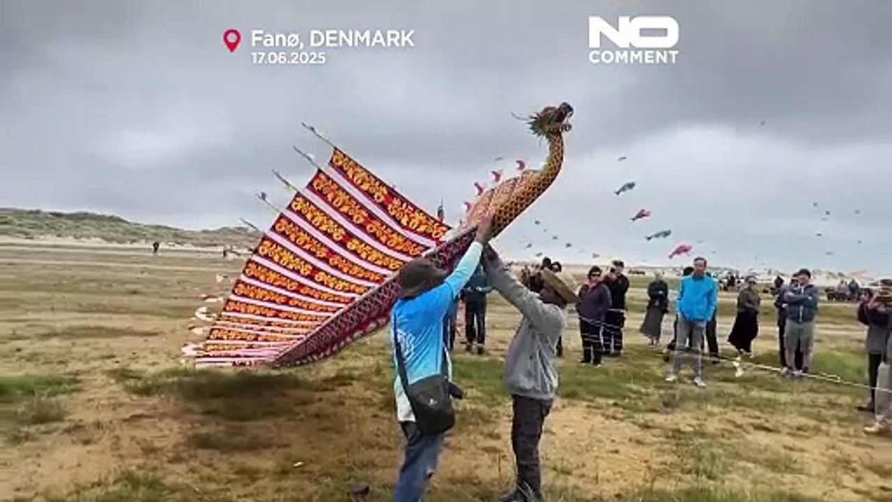 Farbenfroher Himmel über Fanø: Internationales Drachenfestival beginnt