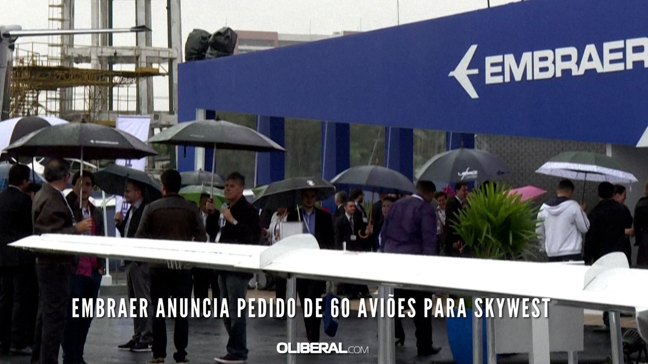 Embraer anuncia pedido de 60 aviões para SkyWest