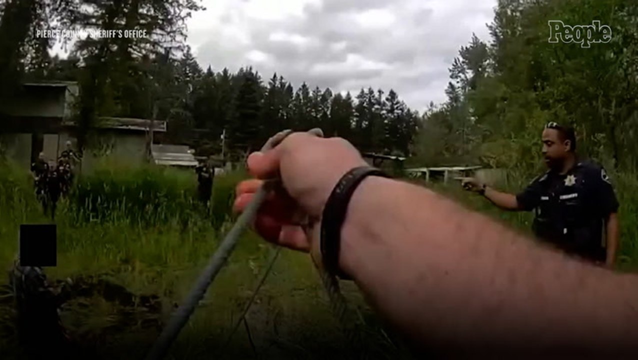Quick-Thinking Washington Deputy Lassos Chainsaw-Wielding Suspect from a Pond: Watch