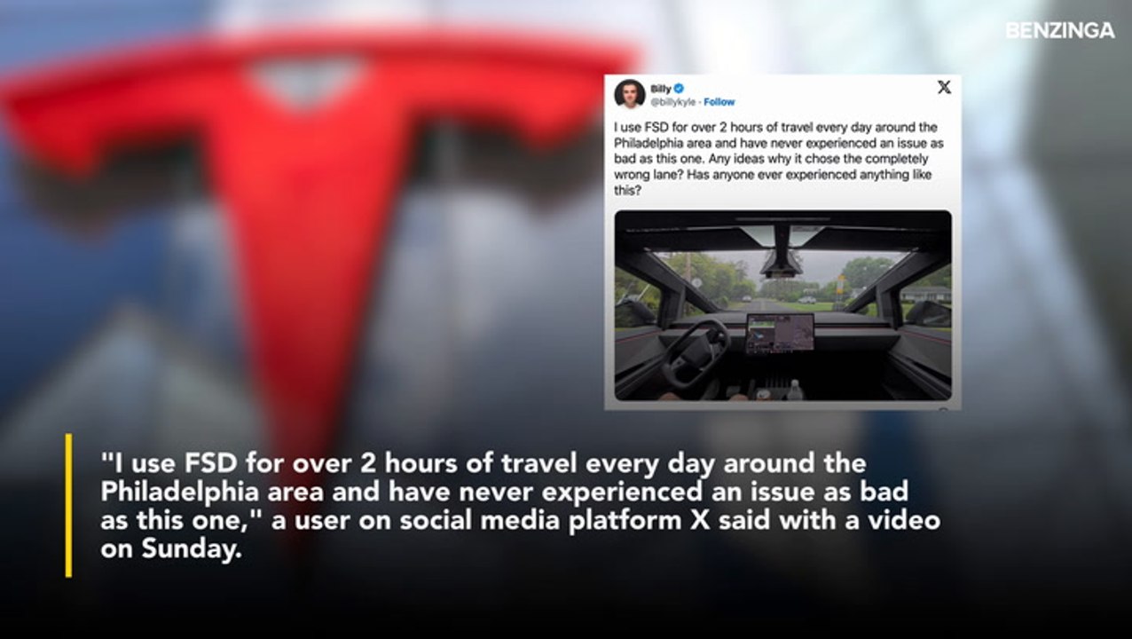 Tesla Cybertruck Caught Driving In Wrong Lane On FSD—Just Days Before Robotaxi Launch