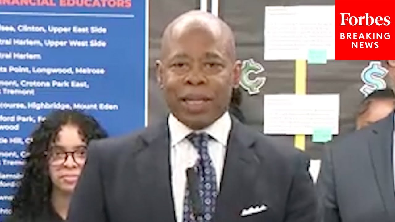 NYC Mayor Eric Adams Holds Briefing To Announce New Investments In NYC Schools