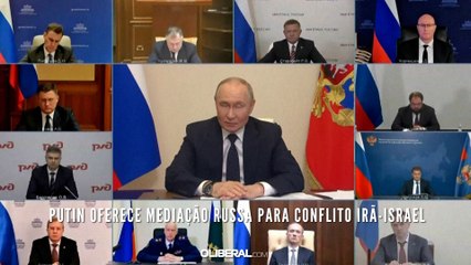 Putin oferece mediação russa para conflito Irã-Israel