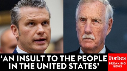 'Why Are You Doing This?': Angus King Grills Pete Hegseth On Changing The Names Of Military Bases