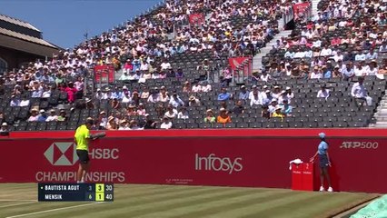 Mensik launches racket into crowd in anger