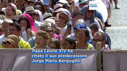 Papa Leone XIV cita Francesco nel suo appello alla pace: “Non abituiamoci alla guerra”